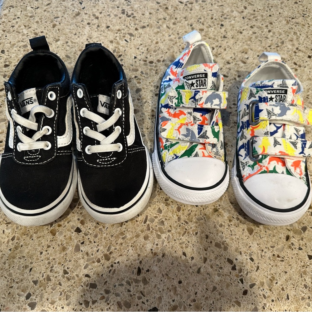 Vans and Converse size 8 toddler!